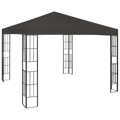 vidaXL Altánok 3x3 m, antracitový