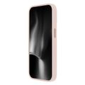 Saténové Elegant Mag puzdro pre iPhone 15 Plus 6,7" ružové