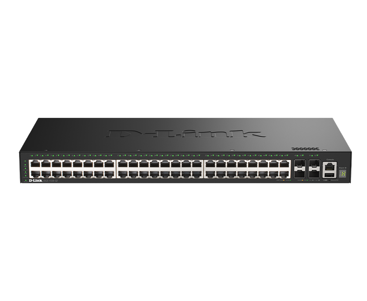 D-Link DGS-1530-52/E 48 Portov GE + 4 Porty 10G SFP+ Smart Managed Switch