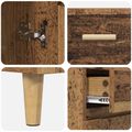 vidaXL Highboard Staré drevo 69,5 x 32,5 x 180 cm Kompozitné drevo