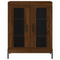 vidaXL Vysoká skrinka hnedý dub 69,5x34x180 cm spracované drevo