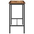 vidaXL stôl Staré drevo 100 x 50 x 90,5 cm Inžinierske drevo a oceľ