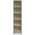vidaXL skrinka na knihy dub sonoma 40x35x170,5 cm umele drevo