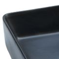 vidaXL Umývadlo na dosku čierne obdĺžnikové 46x35,5x13 cm keramické