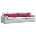 vidaXL Vankúše na pohovku 2 pcs Víno červené 145 x 40 cm