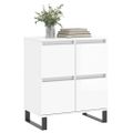 vidaXL Komoda vysoký lesk biela 60x35x70 cm spracované drevo