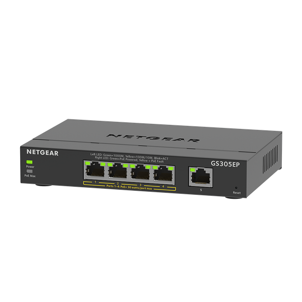 NETGEAR 5PT GE PLUS SWCH W/POE+