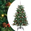 vidaXL Umelý vianočný stromček Zelená 150 cm PVC, kov a plast