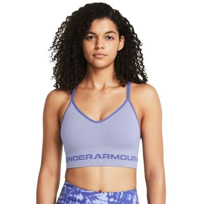 Podprsenka Seamless Low Long Bra Purple - Under Armour, veľkosť M, veľkosť oblečenia M