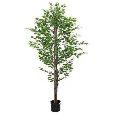 vidaXL Umelý fikusový 1260 listov 200 cm zelený