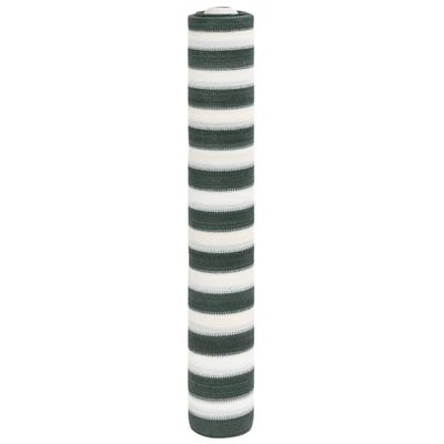 vidaXL Tieniaca sieť zeleno-biela 2x25 m HDPE 75 g/m²