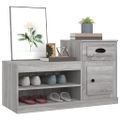 vidaXL Botník sivý dub sonoma 100x42x60 cm kompozitné drevo