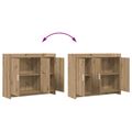 vidaXL Servírovacia skriňa Dub artisan 98,5 x 33 x 80 cm