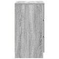 vidaXL Nočné skrinky s 3 zásuvkami 2 ks sivé sonoma 39x35x65 cm