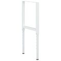 vidaXL Rámy na pracovné stoly 2 ks kovové 55x(69x95,5) cm sivé