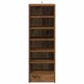 VidaXL Skrinka na topánky Old Wood 32x35x92 cm Engineered Wood