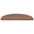 vidaXL Samolepiace schodové rohože 15 ks 80 x 24,5 x 3,5 cm Hnedá