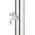 vidaXL Záhradná sprcha so sivým podstavcom 220 cm nehrdzavejúca oceľ