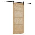 vidaXL Posuvné dvere ORKDAL 86 x 211 cm Borovicový masív Prírodná