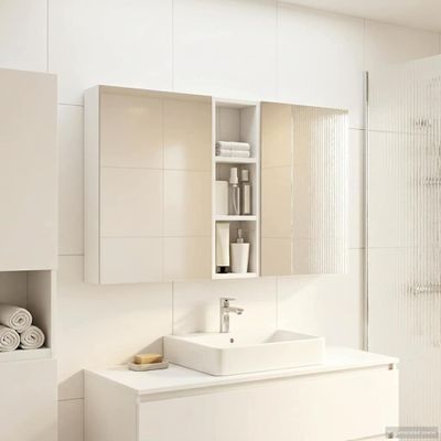 vidaXL Set kabinetov do kúpeľne s poličkou 3 pcs 100 x 10,5 x 60,5 cm