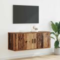 vidaXL Nástenná skriňa pre TV 100 x 34,5 x 40 cm Staré drevo