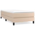vidaXL Boxspring posteľ s matracom kapučínová 100x200 cm umelá koža