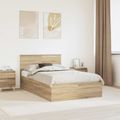 vidaXL Rám postele Sonoma dub 120 x 190 cm Kompozitné drevo
