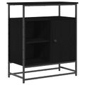 vidaXL Servírovacia skriňa Čierny dub 69 x 35 x 80 cm Kompozitné drevo