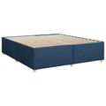 vidaXL Posteľ boxspring s matracom Modrá 200 x 200 cm Látka