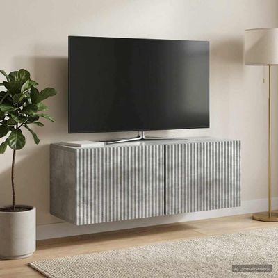 vidaXL Nástenná TV skrinka 78,5 x 31 x 30 cm Betónovo sivá