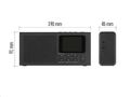 Rádio EMOS P-600B /E0090/ čierne, DAB+/FM, 3 W, Bluetooth, USB vstup