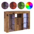 vidaXL Rohový LED TV kabinet 100x40x68cm Staré drevo Kompozitné drevo