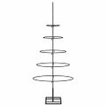 vidaXL Kovový vianočný dekoratívny stromček čierny 90 cm