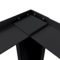vidaXL Pedestal na práčku Čierny 64 x 55 x 32,5 cm Oceľ