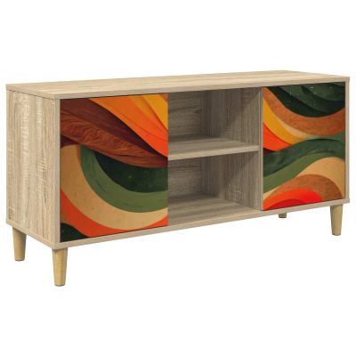 vidaXL TV skrinka BONN 102 x 33 x 50 cm Sonoma Kompozitné drevo