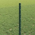 vidaXL Hexagonálny plot s stĺpom 50 x 0,6 m PVC potiahnutá oceľ Zelená