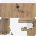 vidaXL Nástenná TV skrinka 78,5 x 31 x 30 cm Dub artisan