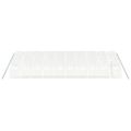 vidaXL Fóliovník s oceľovým rámom biely 60 m² 10x6x2,85 m