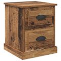 vidaXL Nočný stolík Staré drevo 39 x 39 x 47.5 cm Kompozitné drevo