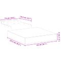 vidaXL Plávajúce police 4 ks 23x23,5x4 cm, kompozitné drevo