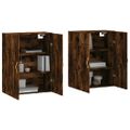 vidaXL Nástenné skrinky 2 ks dymový dub 69,5x34x90 cm