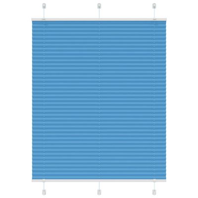 vidaXL Plisovaná roleta modrá 105x100 cm, šírka látky 104,4 cm, polyester
