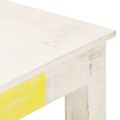 vidaXL Jedálenský stôl biely 120x60x76 cm mangovníkový masív
