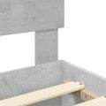 vidaXL Rám postele Betónová šedá 160 x 200 cm Kompozitné drevo