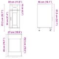 vidaXL Kuchynská spodná skrinka Porto, hnedý dub, kompozitné drevo
