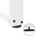 vidaXL Nohy k jedálenskému stolu v tvare T, 2 ks, biele, 100x35x(72-73) cm, oceľové