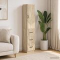 vidaXL Sada skríň 2 ks 33 x 34,5 x 87 cm Kompozitné drevo Dub sonoma