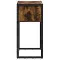 vidaXL Koncový stôl Dymová dub 100 x 36 x 75 cm Kompozitné drevo