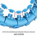 Sada masážnej obruče so závažím HMS HHW01 a zoštíhľujúceho pásu BR163 modrá