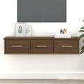 vidaXL Nástenná skrinka hnedý dub 88x26x18,5 cm spracované drevo
